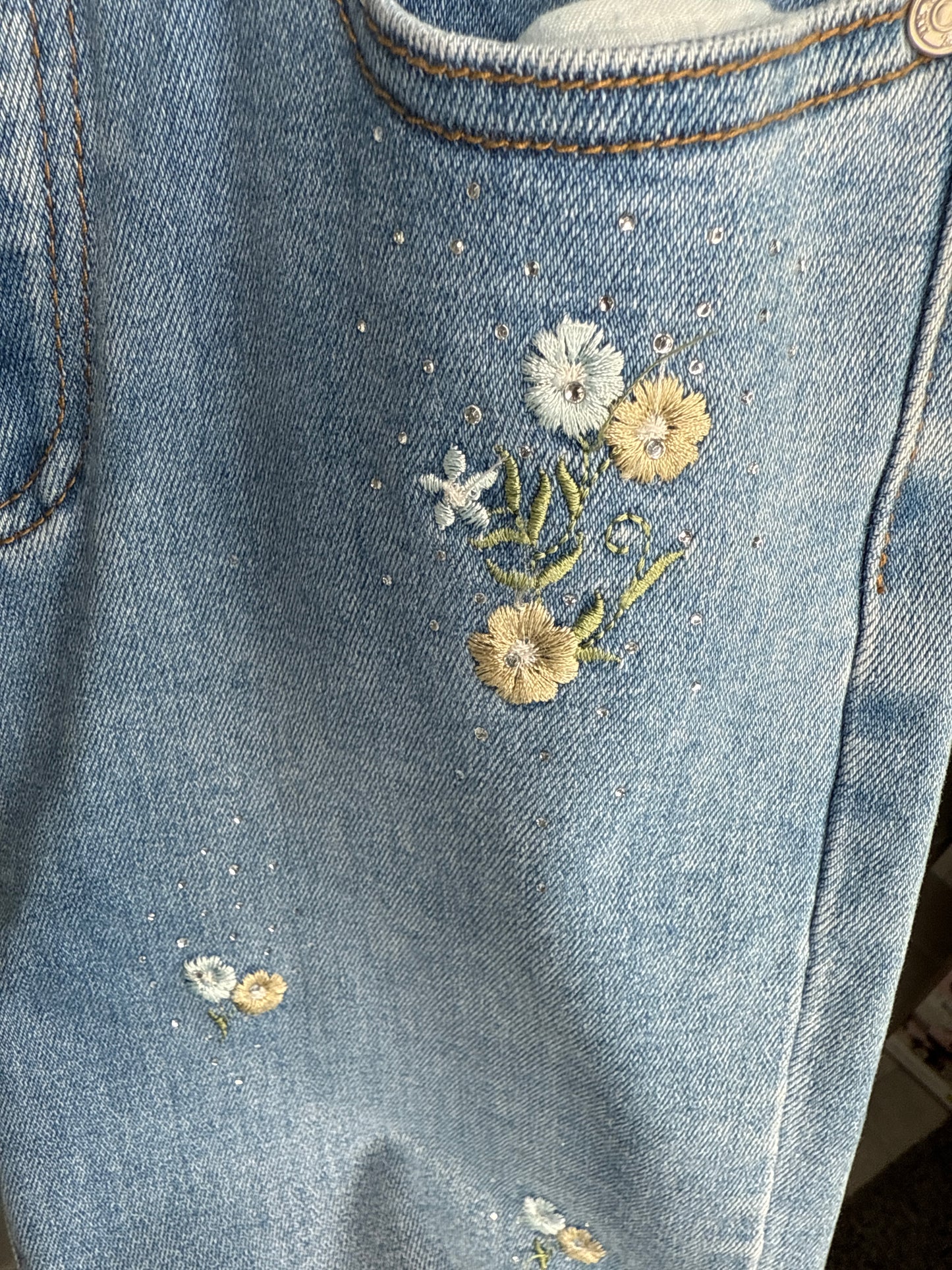 Jeans PUSH-UP FLEUR