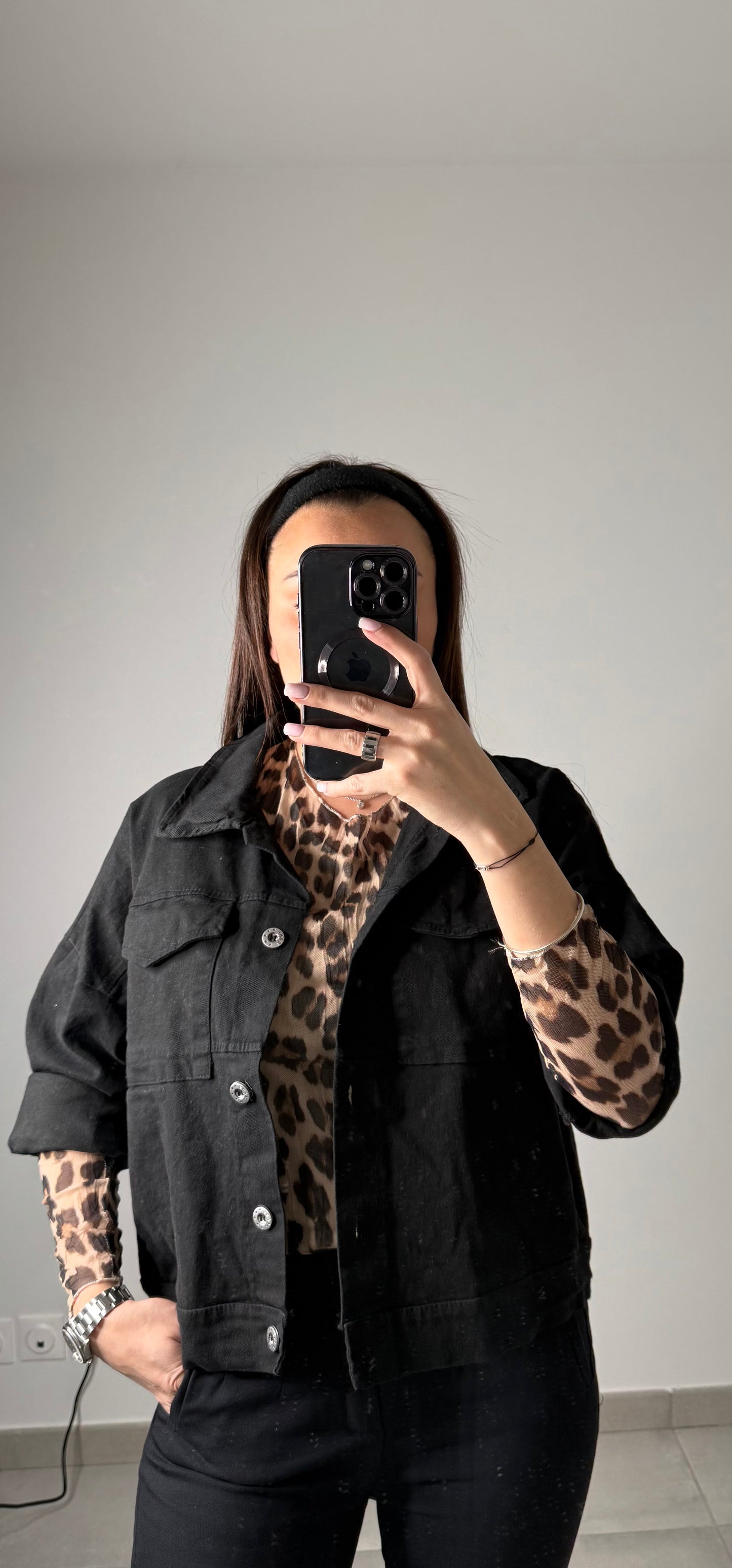 Veste en jeans oversize