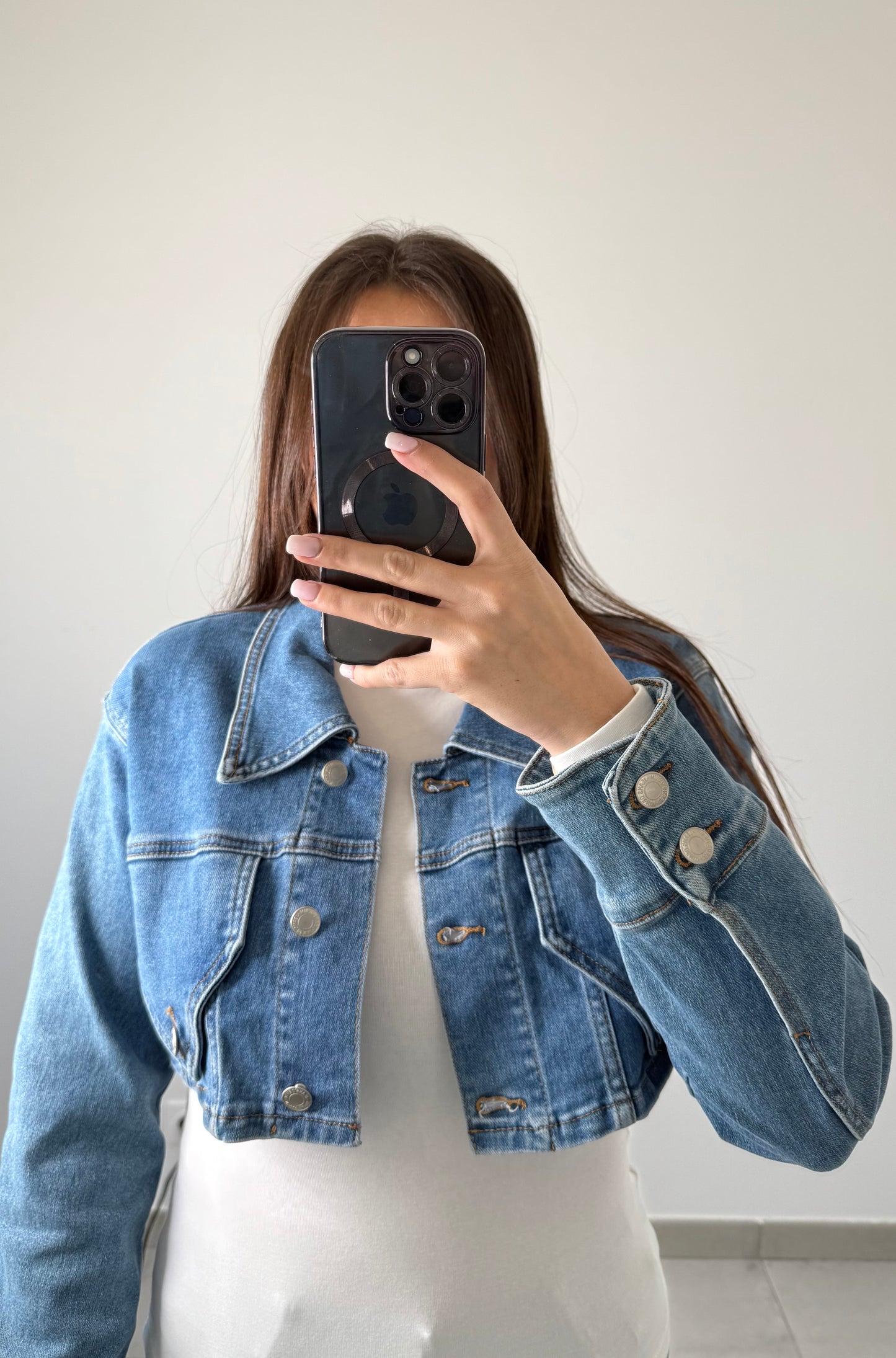 Veste en jeans courte