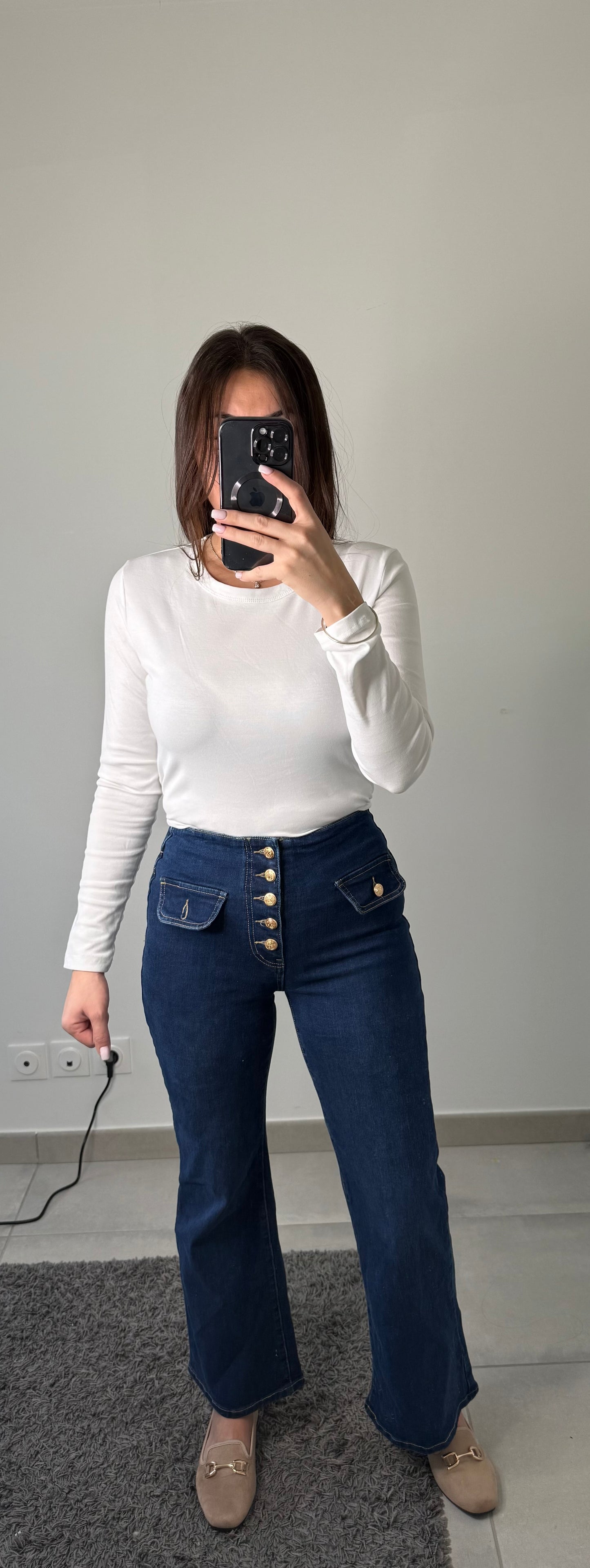 Jeans BOUTONS DORÉS