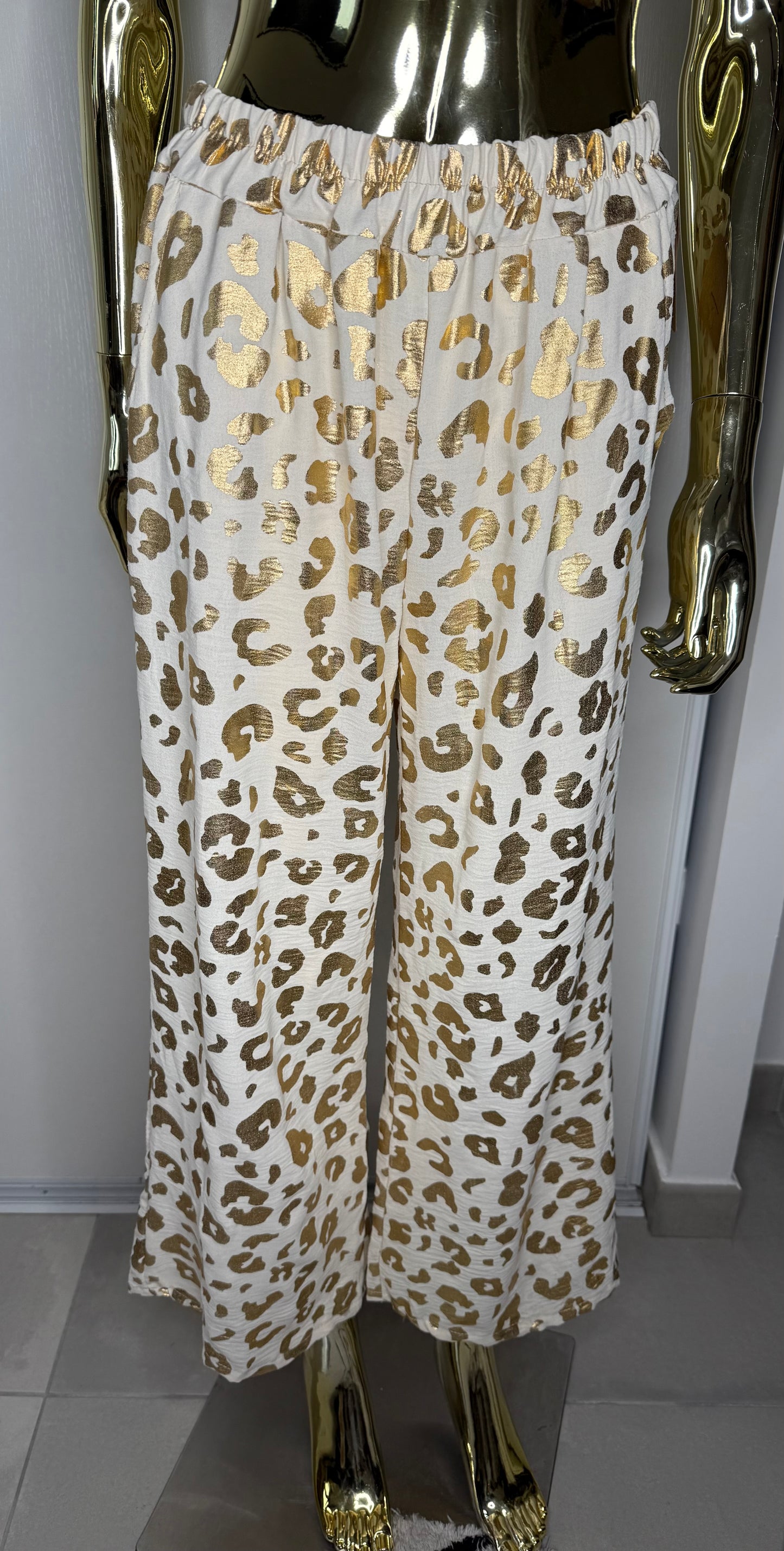 Pantalon LÉOPARD DORÉ