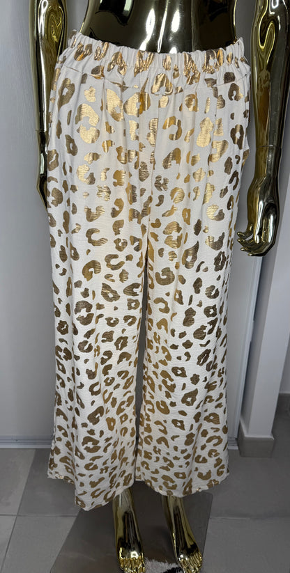Pantalon LÉOPARD DORÉ
