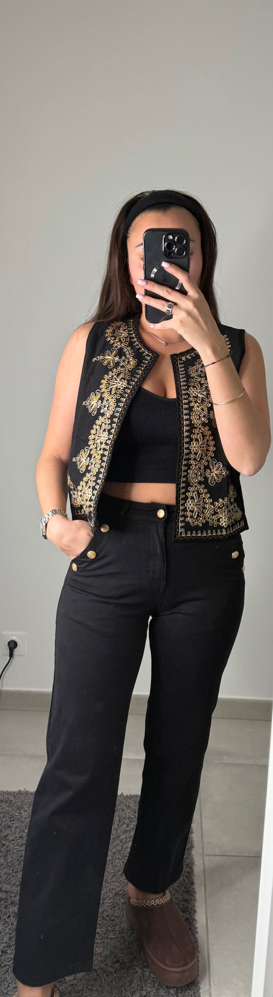 Jeans BOUTON CUIVRÉ