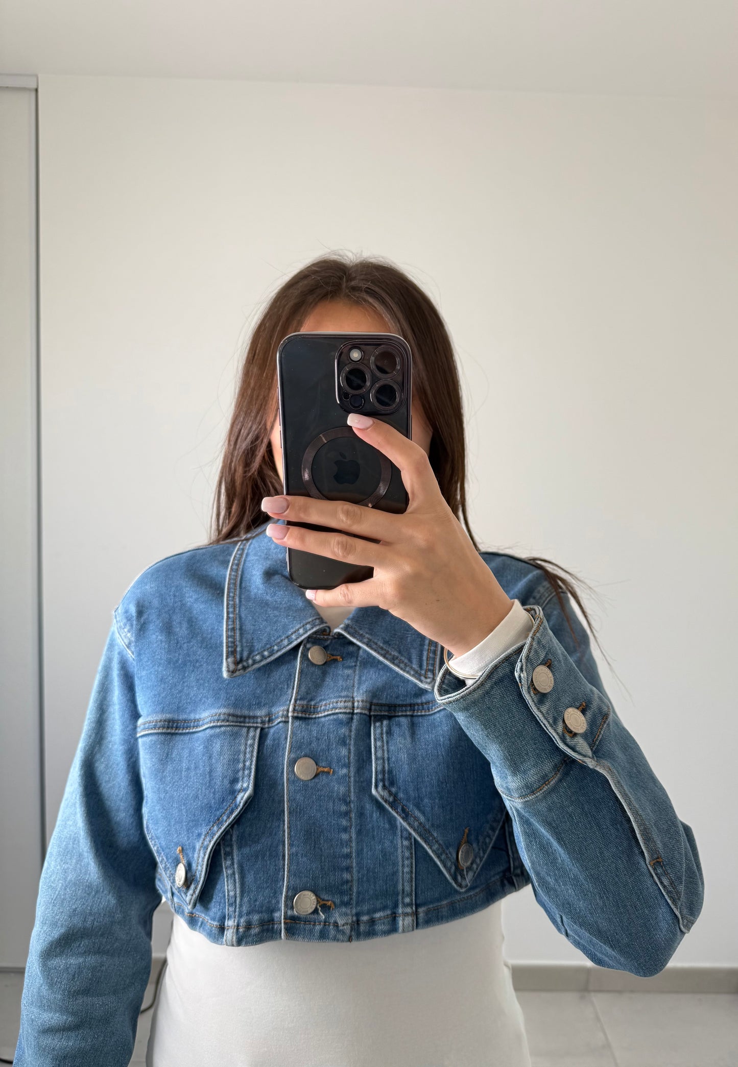 Veste en jeans courte
