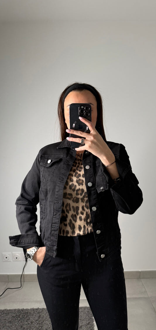 Veste en jeans cintré