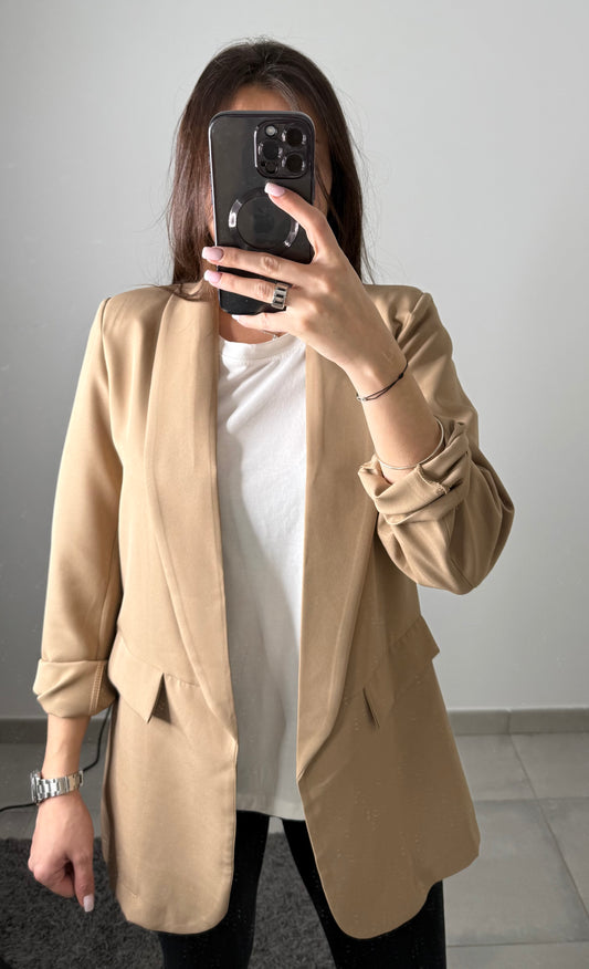 Veste blazer Camel